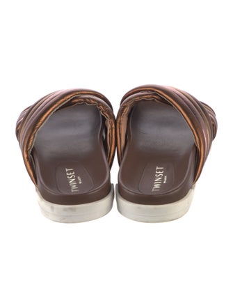 TWINSET Leather Slides