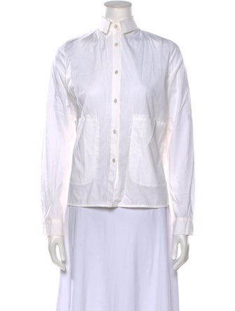 TWINSET Long Sleeve Button-Up Top