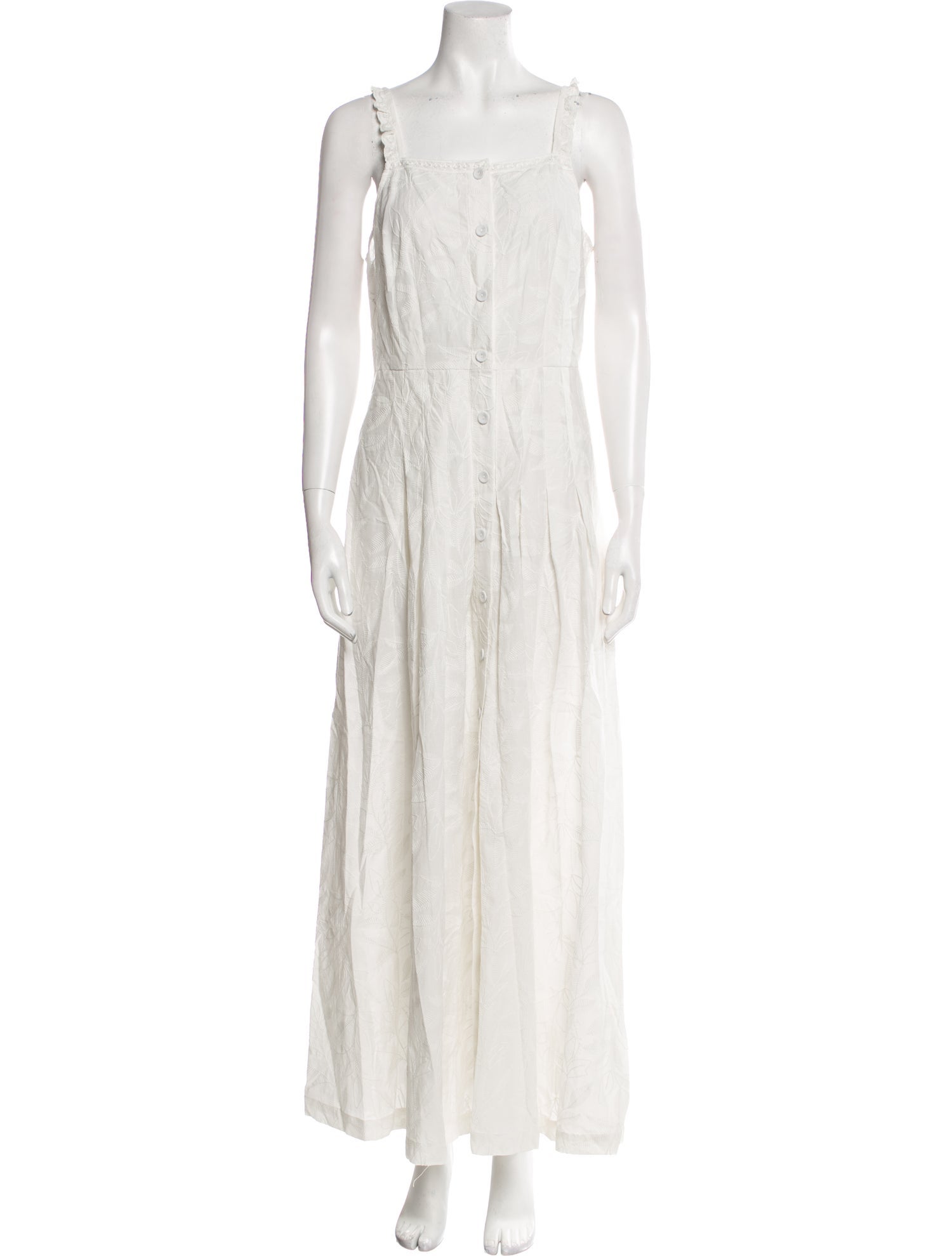 TWINSET Square Neckline Long Dress