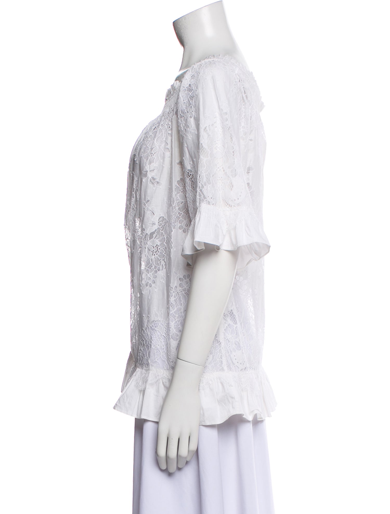 TWINSET Tweed Pattern Scoop Neck Blouse