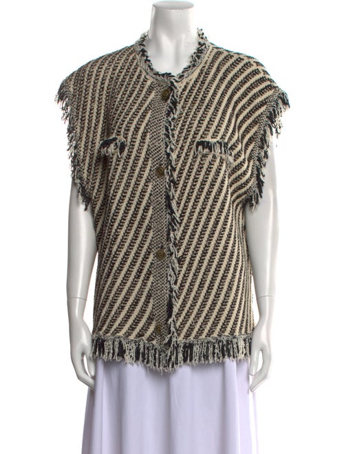 TWINSET Striped Scoop Neck Sweater