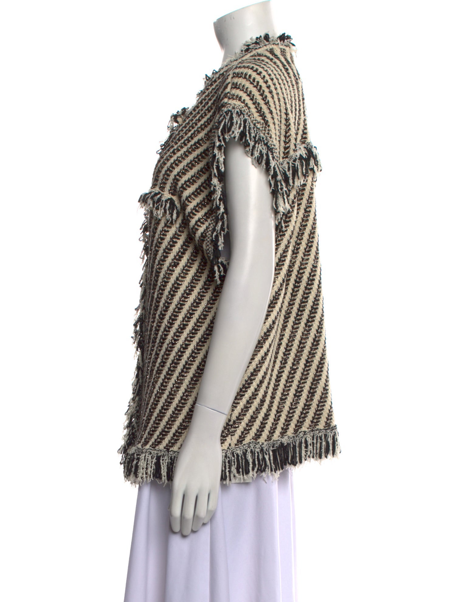 TWINSET Striped Scoop Neck Sweater