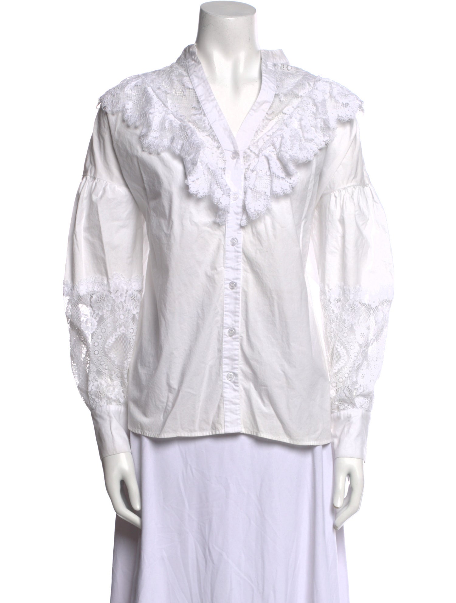 TWINSET V-Neck Long Sleeve Blouse