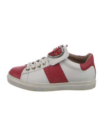 TWINSET Leather Colorblock Pattern Sneakers