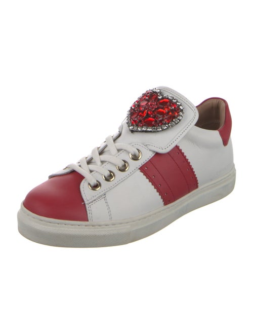 TWINSET Leather Colorblock Pattern Sneakers