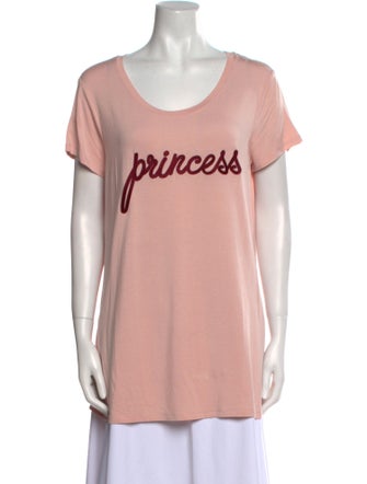 TWINSET Graphic Print Scoop Neck T-Shirt