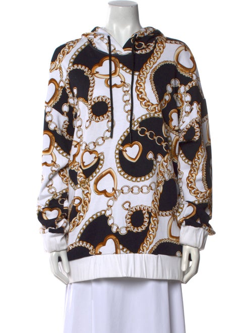 TWINSET Printed Mock Neck Sweatshirt