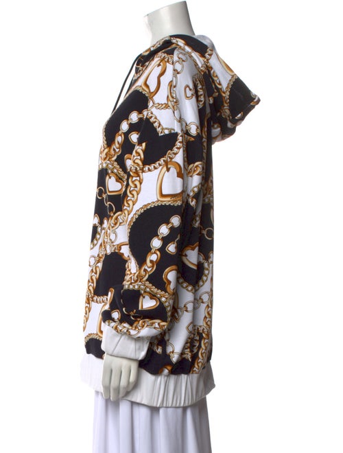 TWINSET Printed Mock Neck Sweatshirt