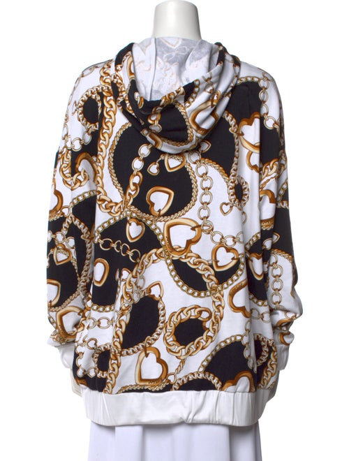 TWINSET Printed Mock Neck Sweatshirt