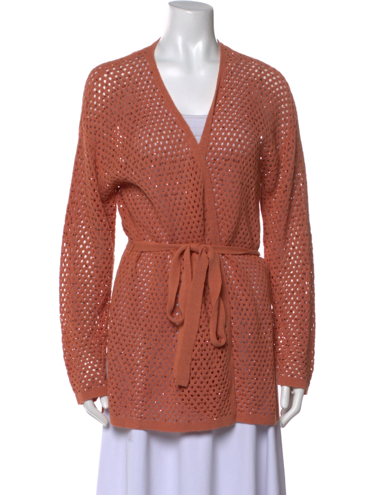 TWINSET Linen V-Neck Sweater