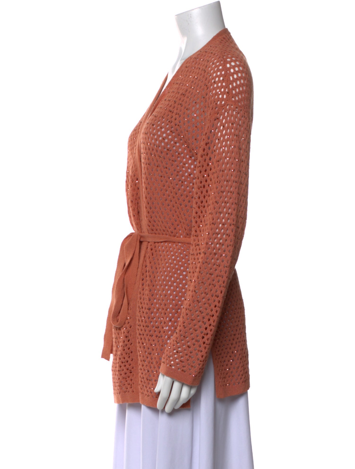 TWINSET Linen V-Neck Sweater