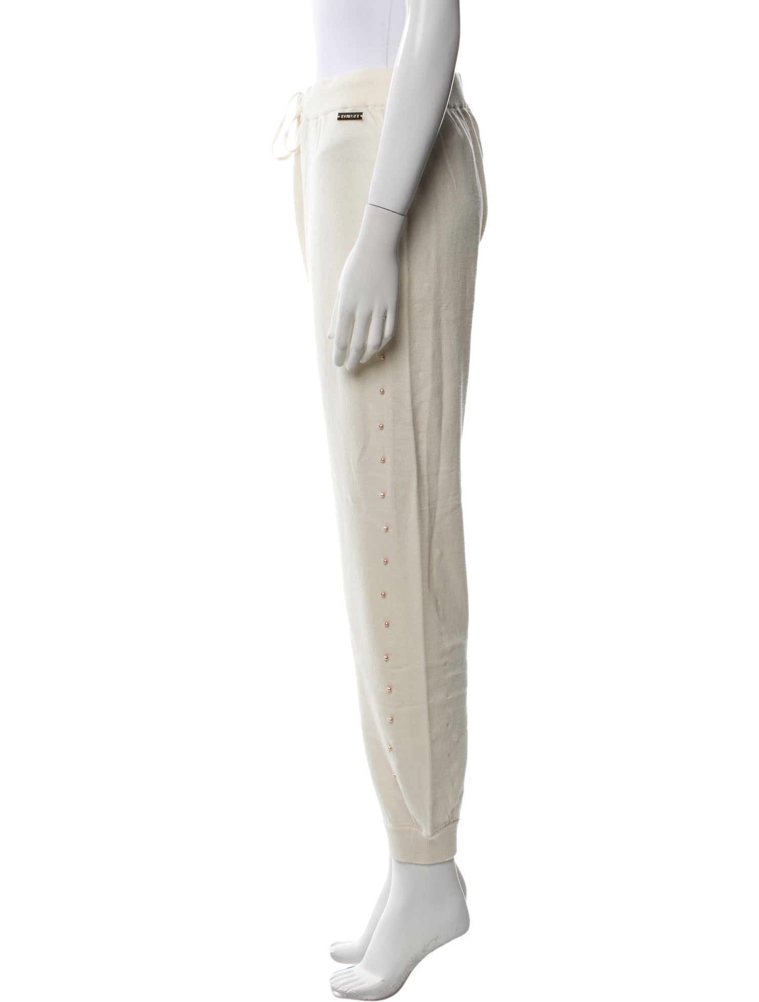 TWINSET Beaded Accents Sweatpants