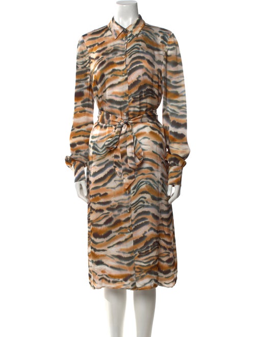 TWINSET Animal Print Midi Length Dress