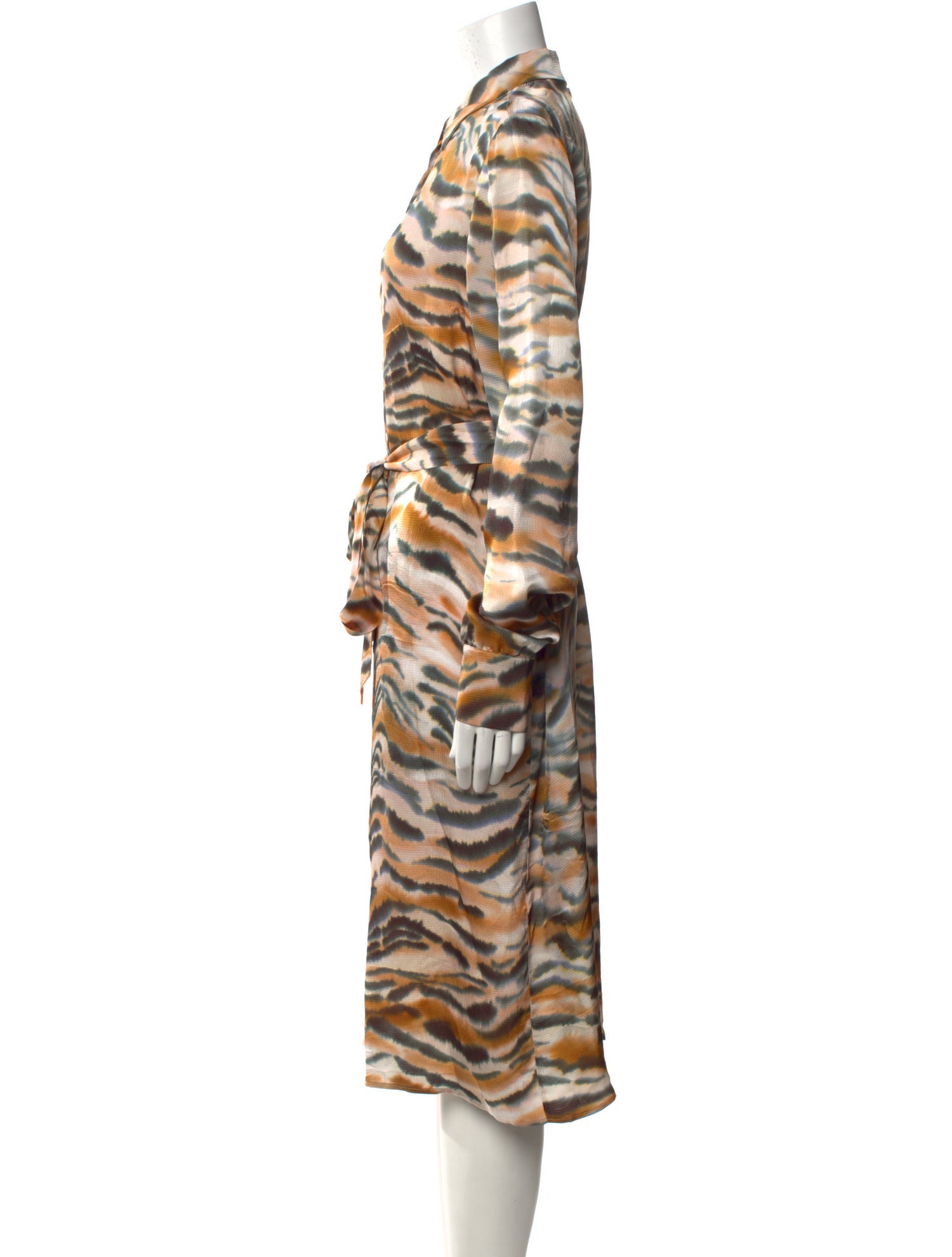 TWINSET Animal Print Midi Length Dress