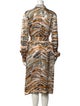 TWINSET Animal Print Midi Length Dress