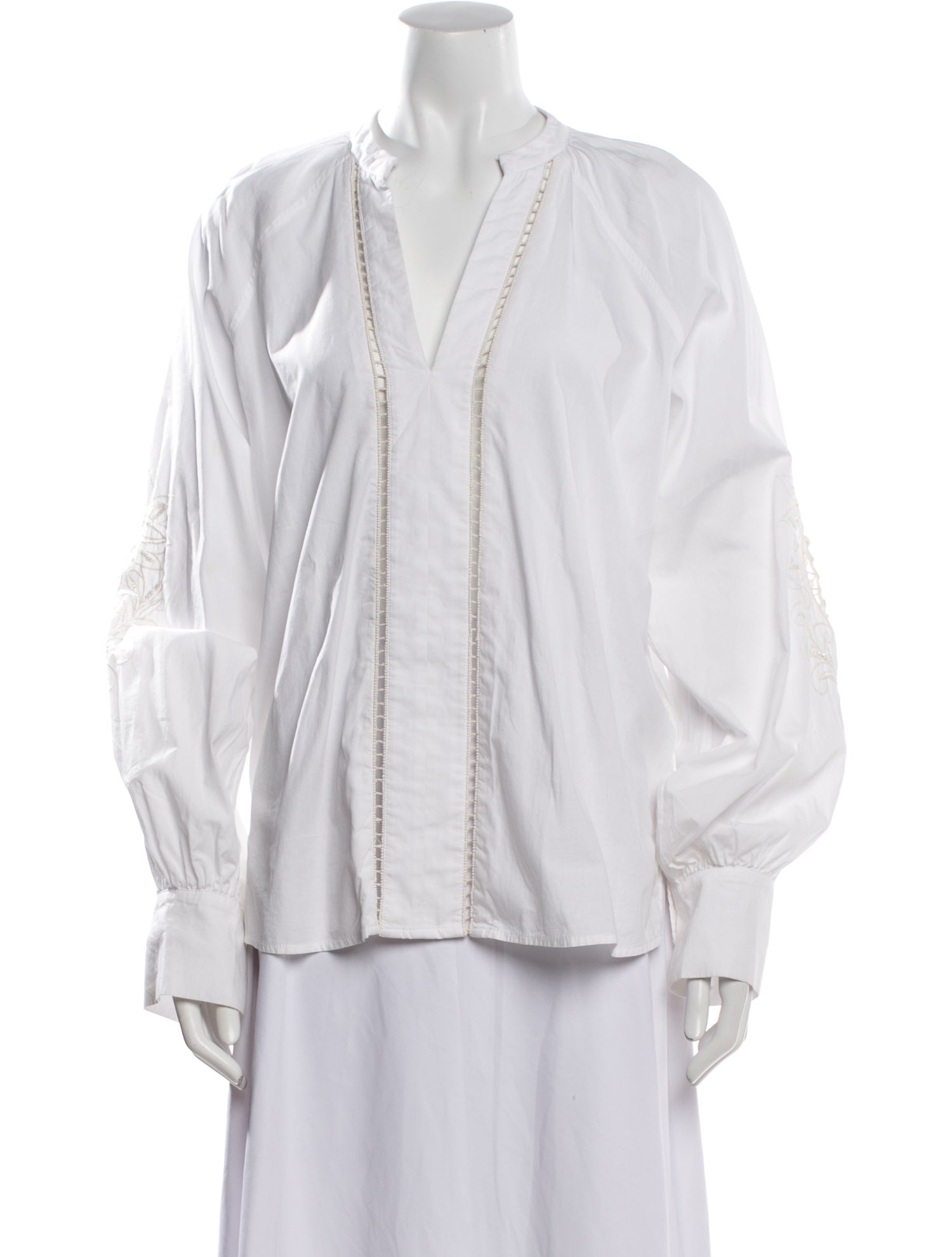 TWINSET V-Neck Long Sleeve Blouse