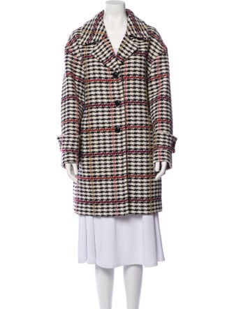TWINSET Houndstooth Print Coat