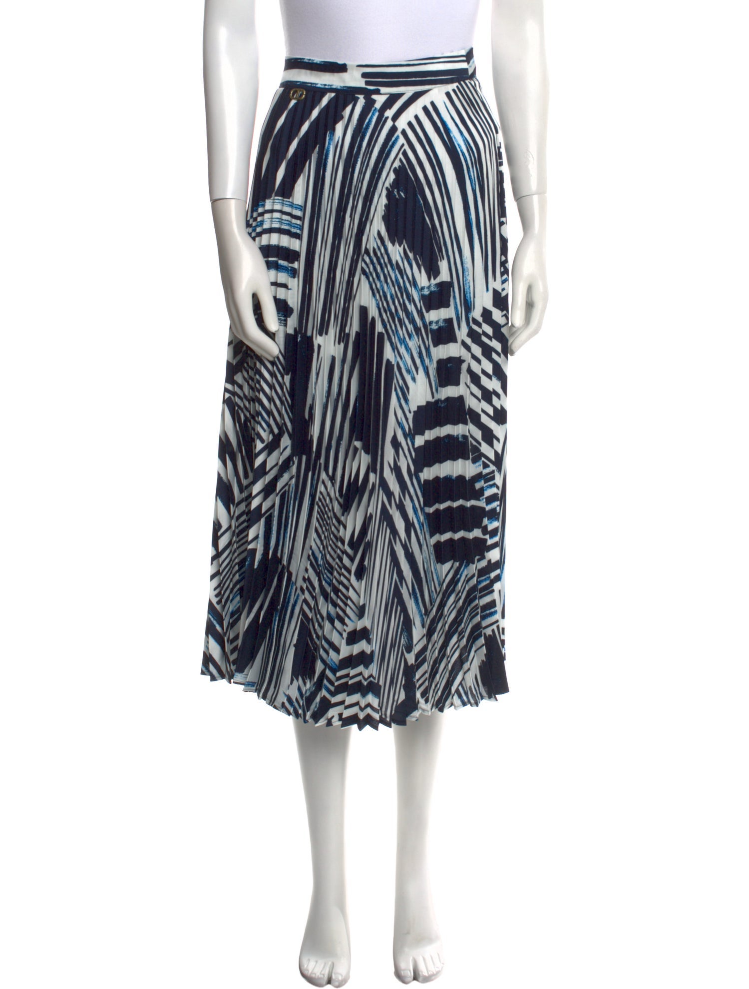 TWINSET Striped Midi Length Skirt