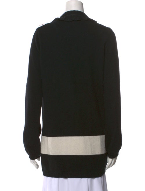 TWINSET Striped Open Front Sweater