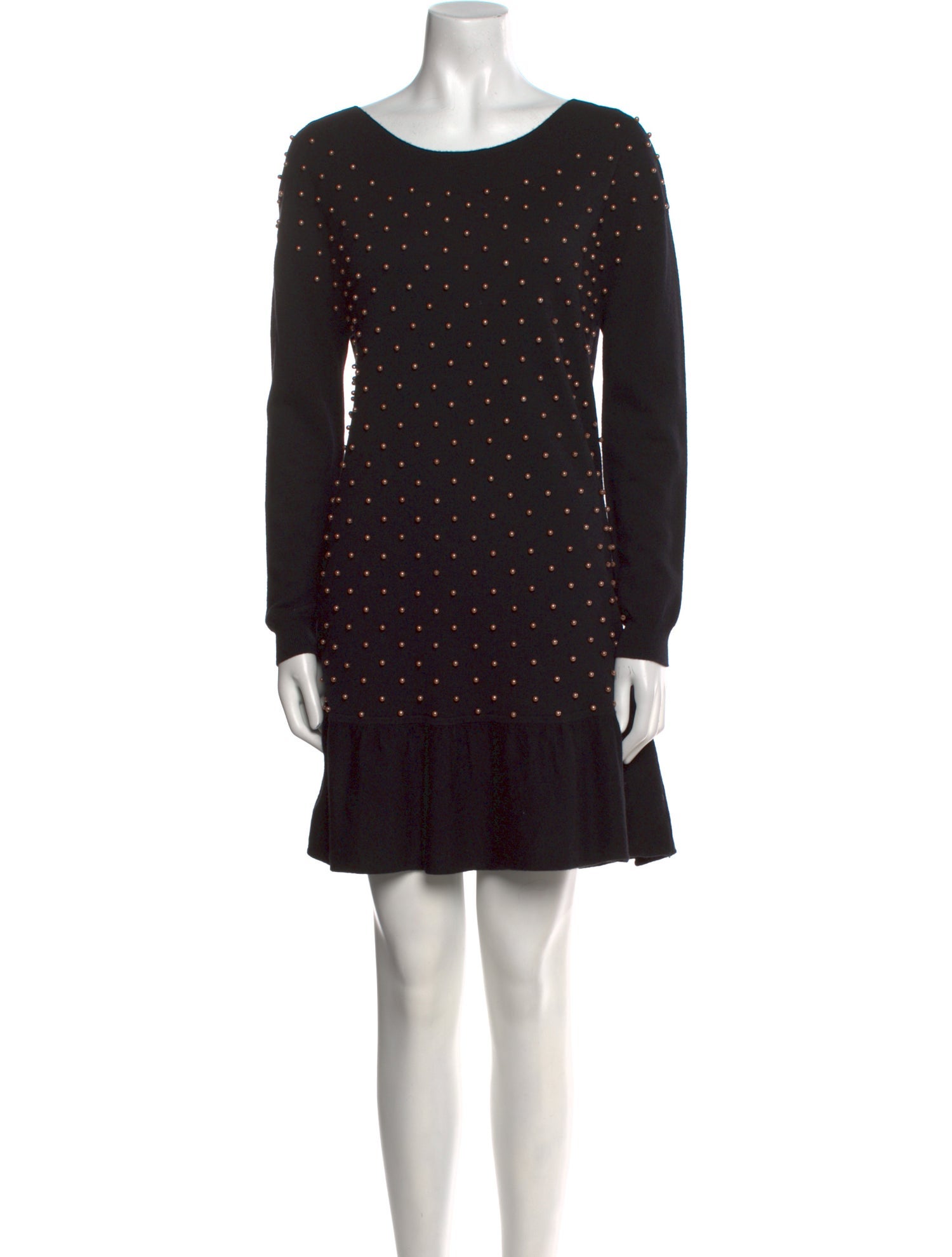 TWINSET Bateau Neckline Mini Dress