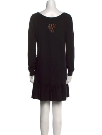 TWINSET Bateau Neckline Mini Dress