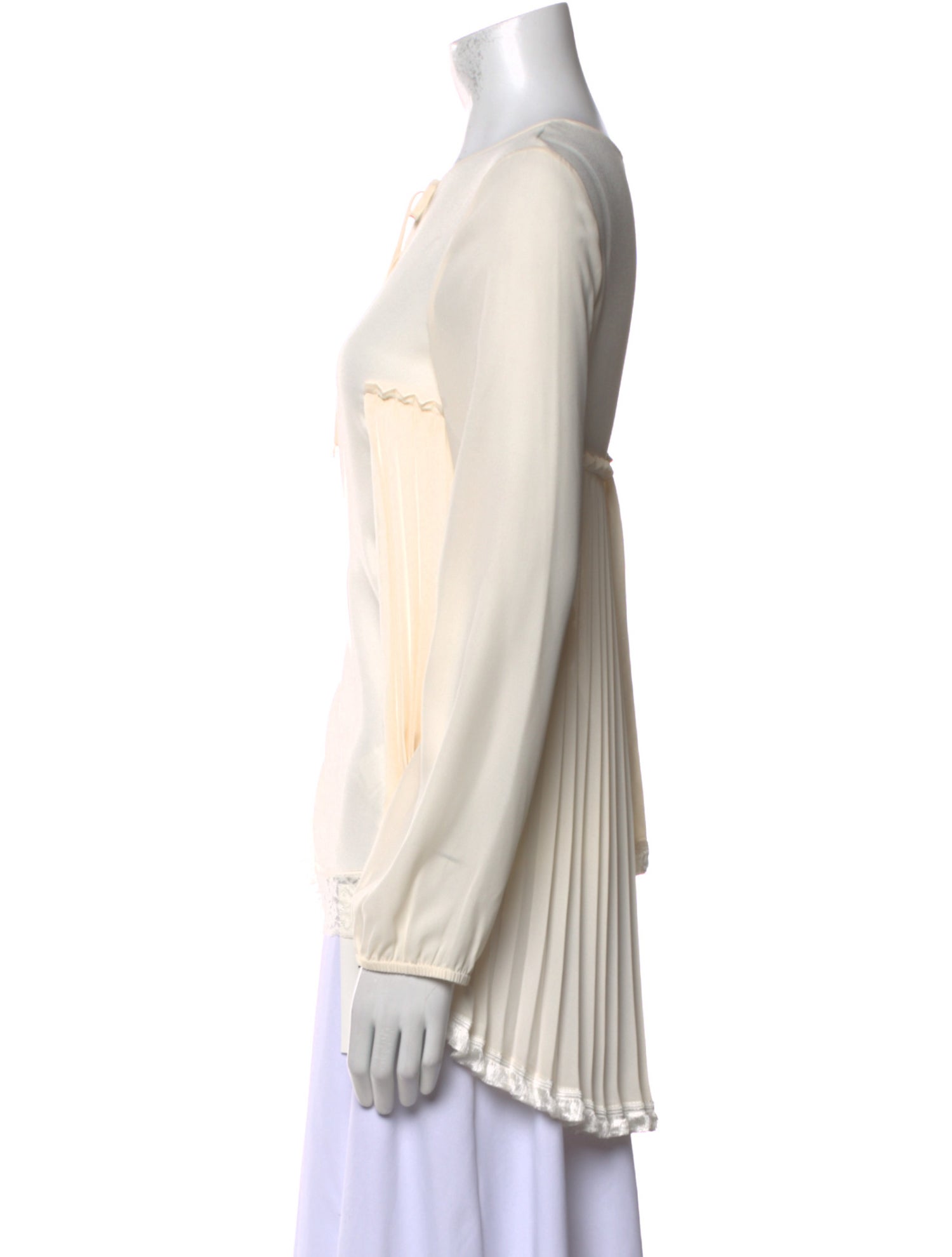 TWINSET V-Neck Long Sleeve Blouse