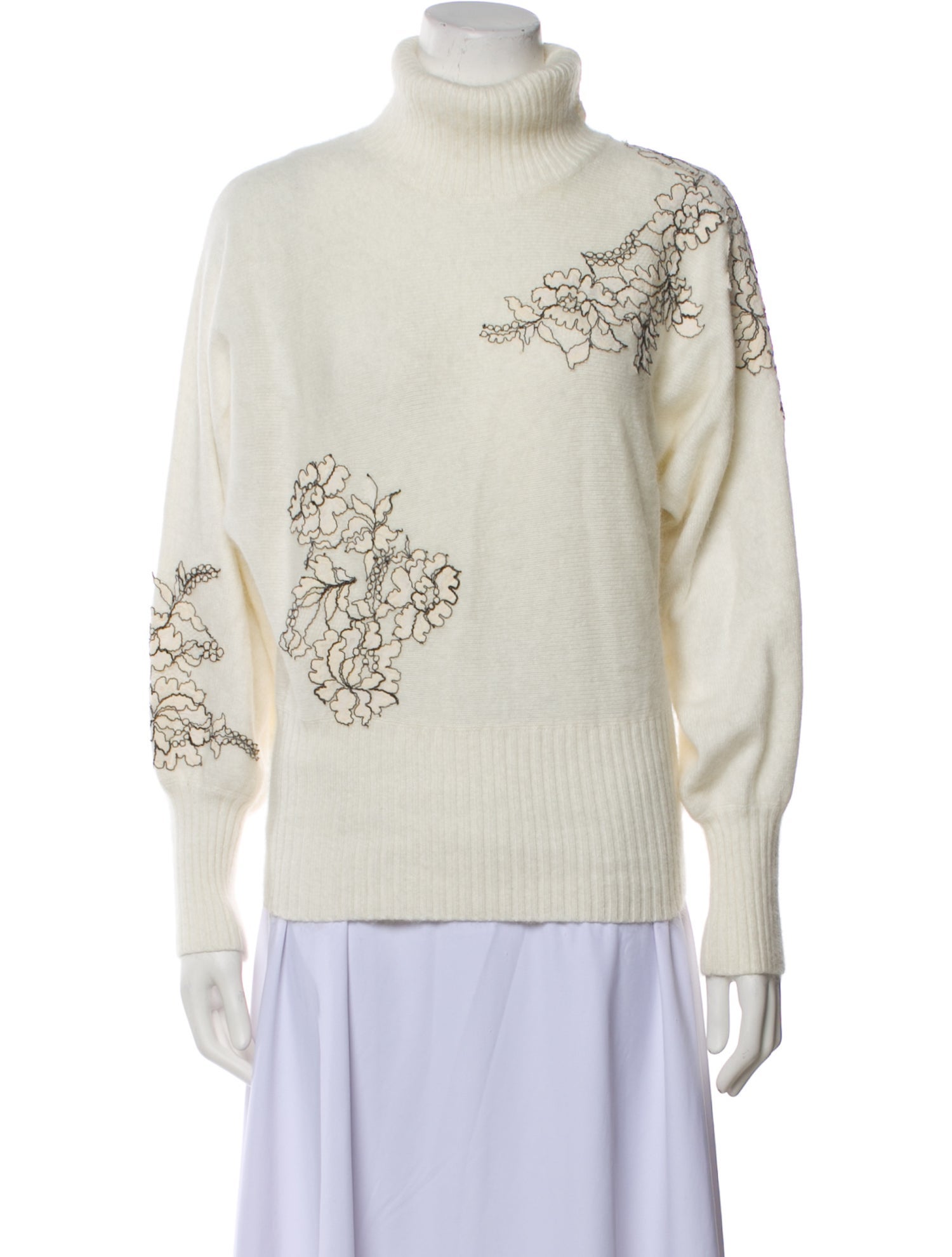 TWINSET Printed Turtleneck Sweater