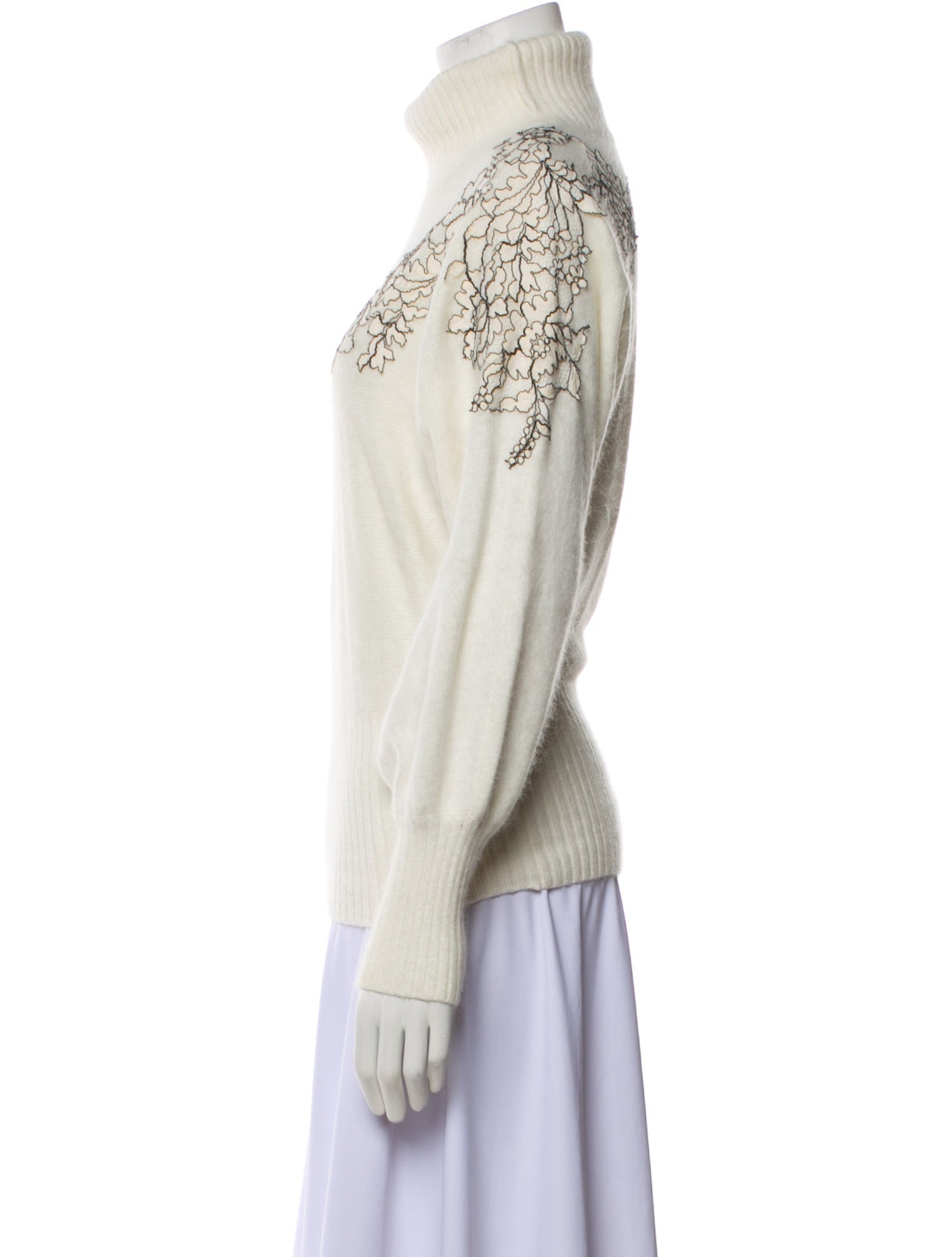 TWINSET Printed Turtleneck Sweater