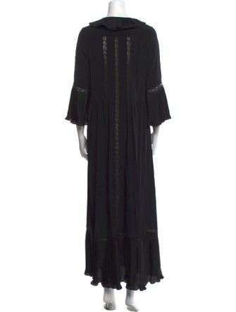 TWINSET Crew Neck Long Dress