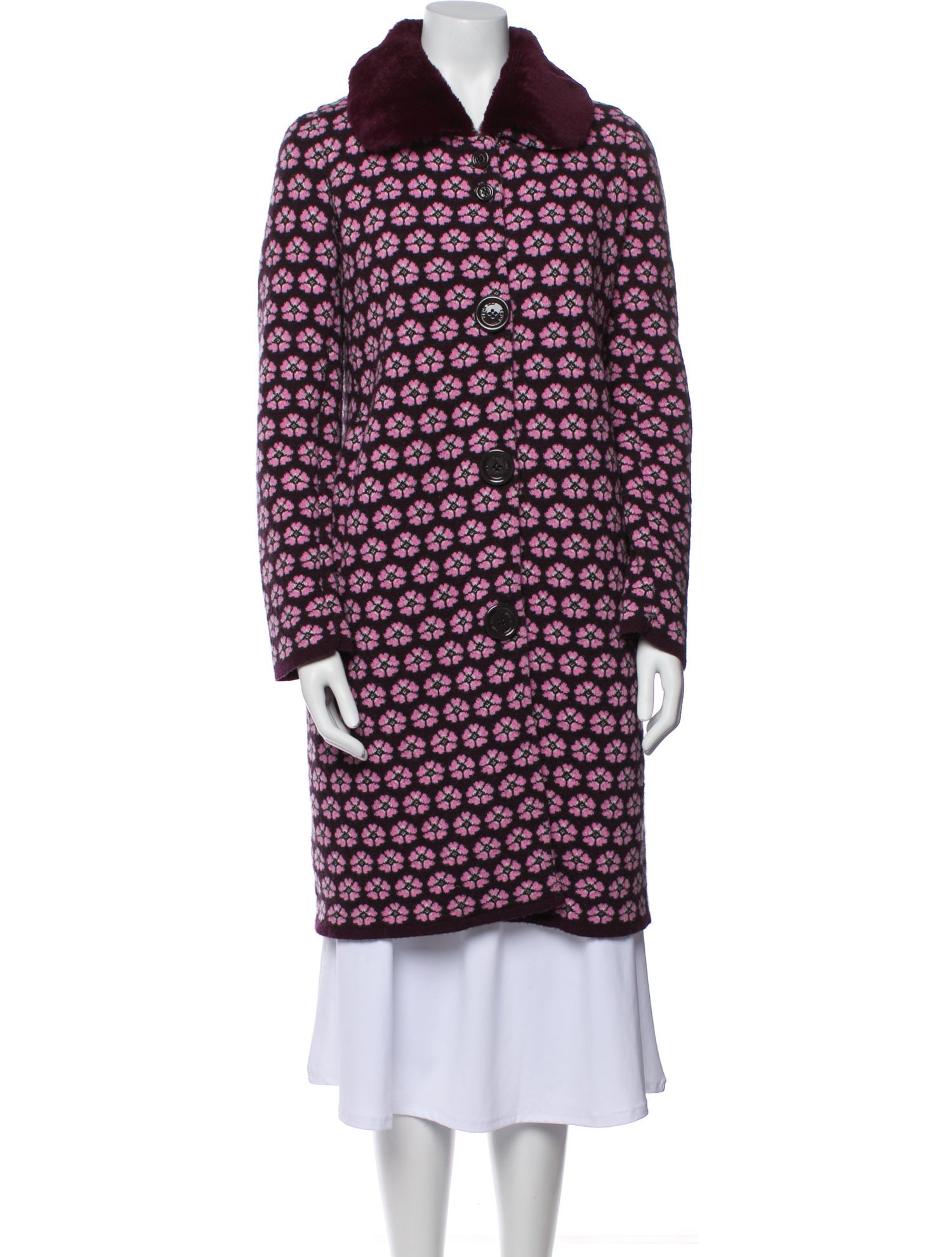 TWINSET Wool Floral Print Jacket