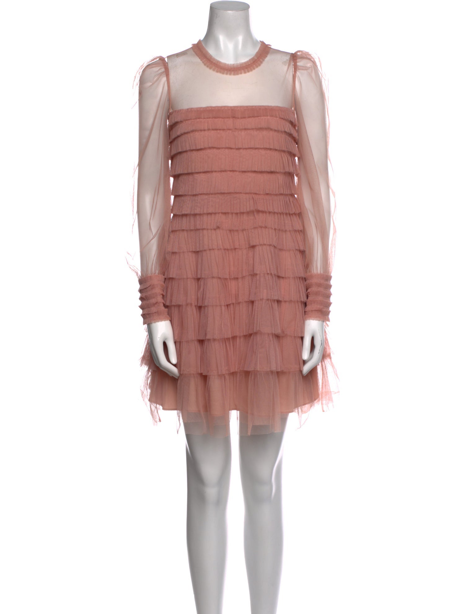 TWINSET Crew Neck Mini Dress