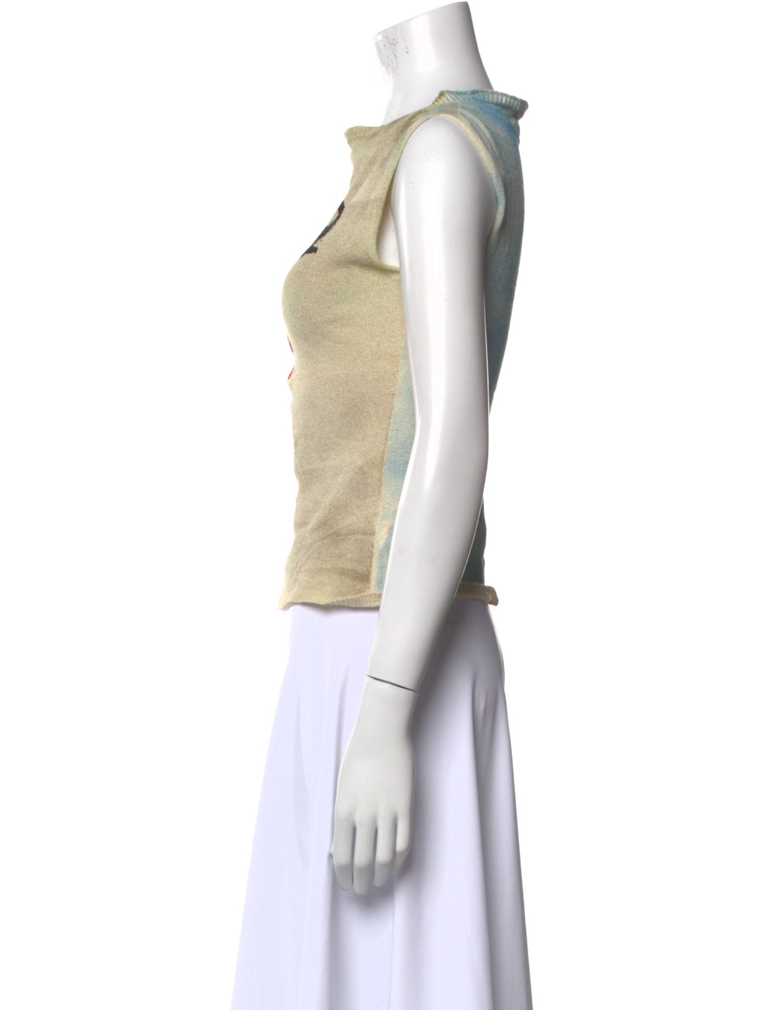 TWINSET Graphic Print Bateau Neckline Top