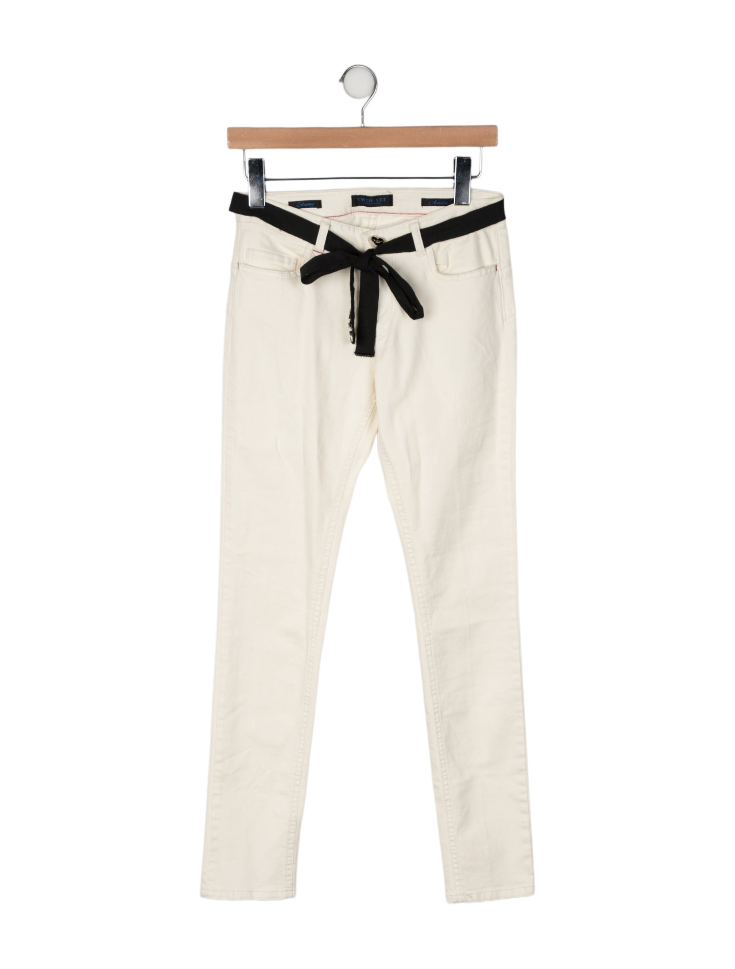 TWINSET Mid-Rise Skinny Leg Jeans