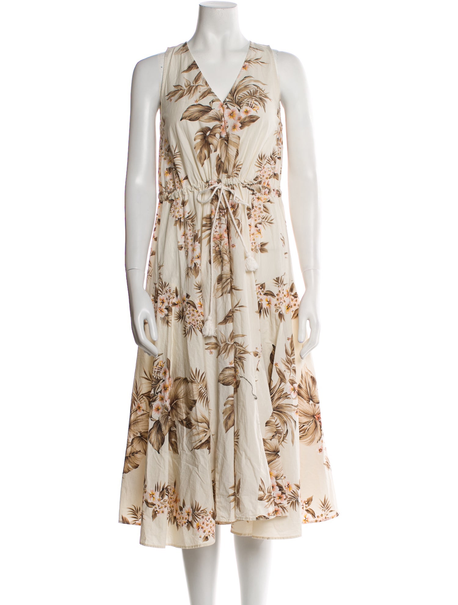 TWINSET Floral Print Midi Length Dress