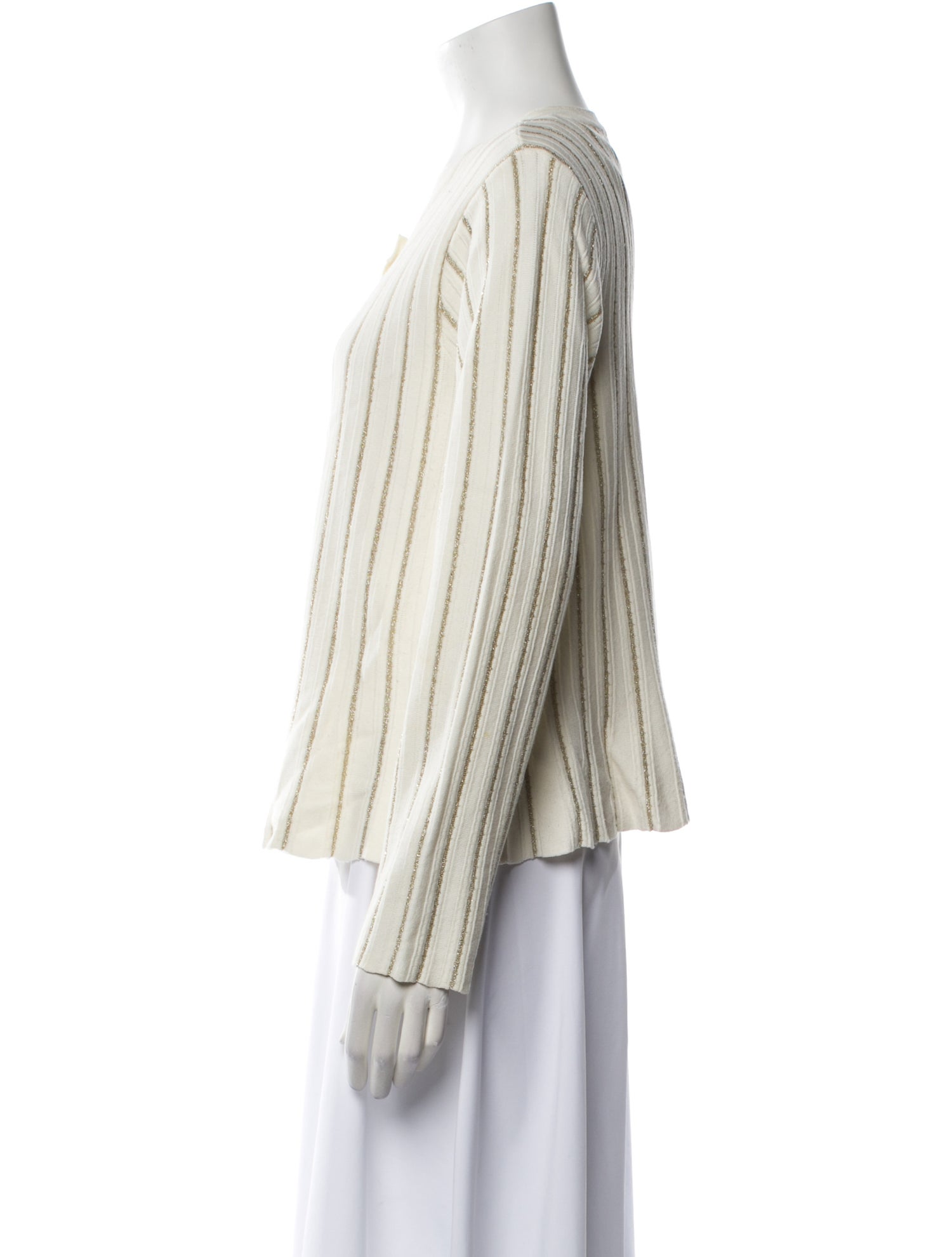 TWINSET Striped Scoop Neck Sweater