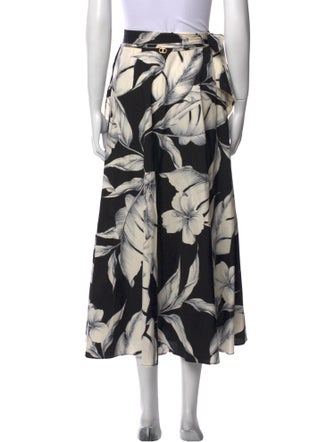 TWINSET Floral Print Midi Length Skirt