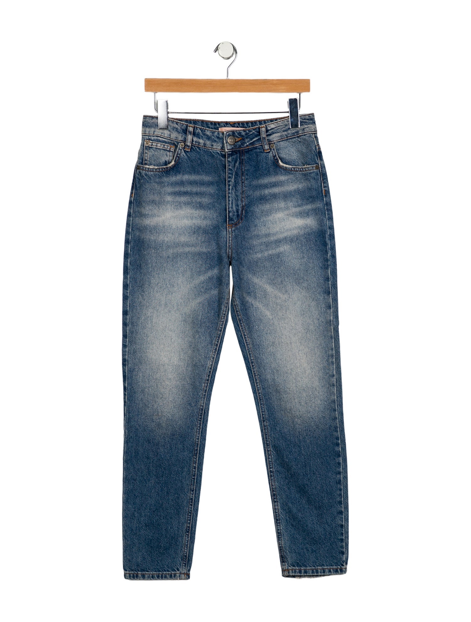 TWINSET Mid-Rise Straight Leg Jeans