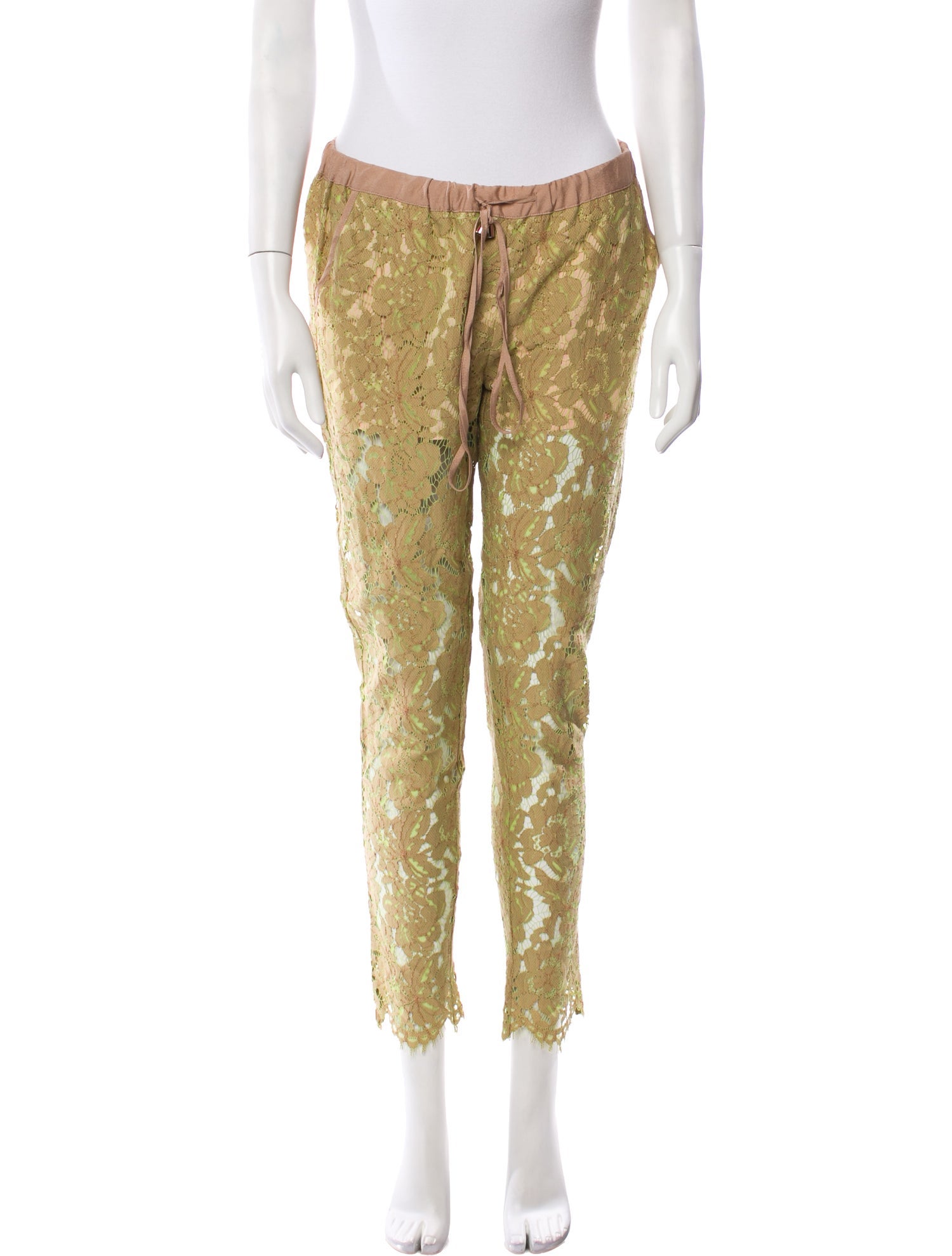 TWINSET Lace Skinny Leg Pants
