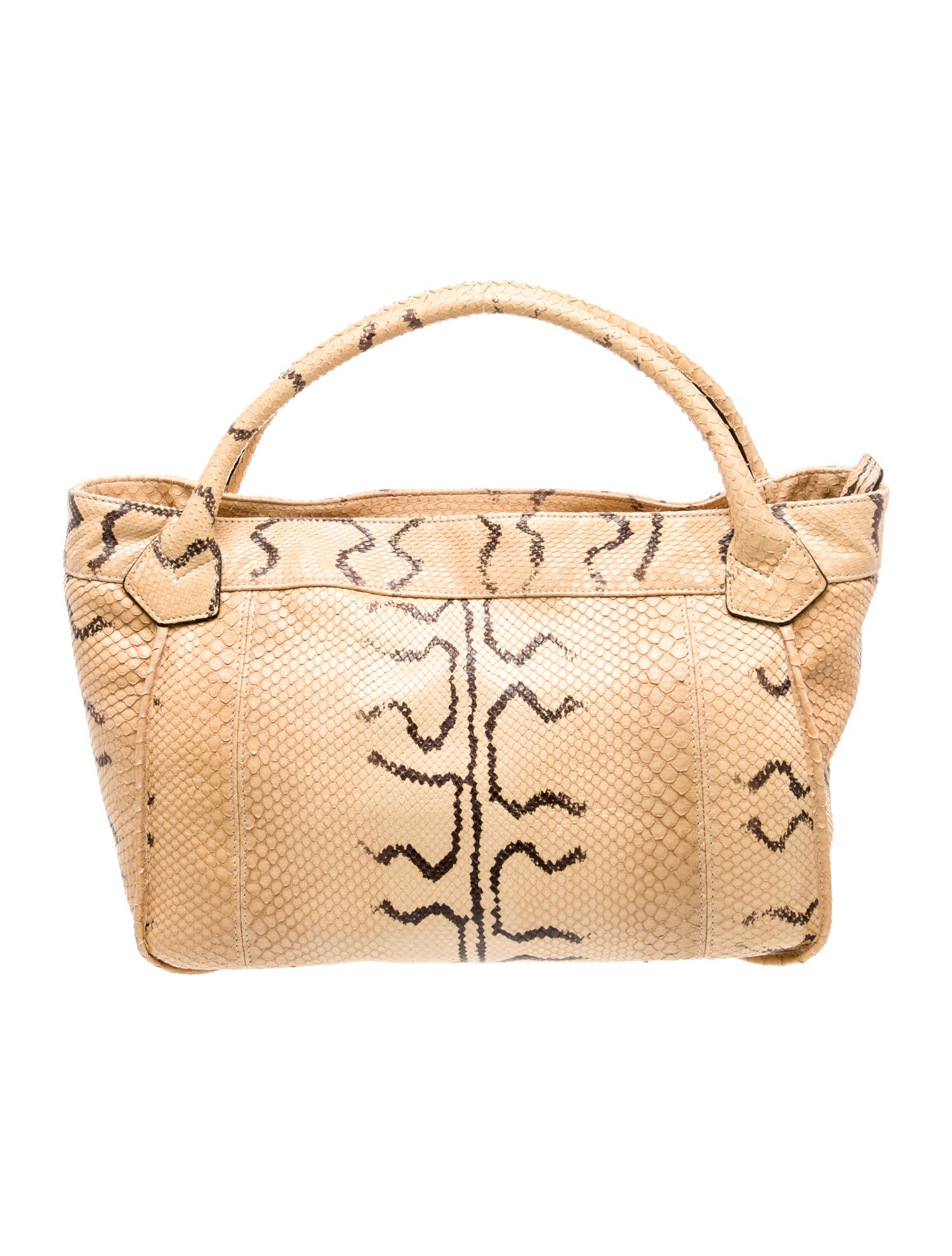 Tribe of Two Python Top Handle Bag