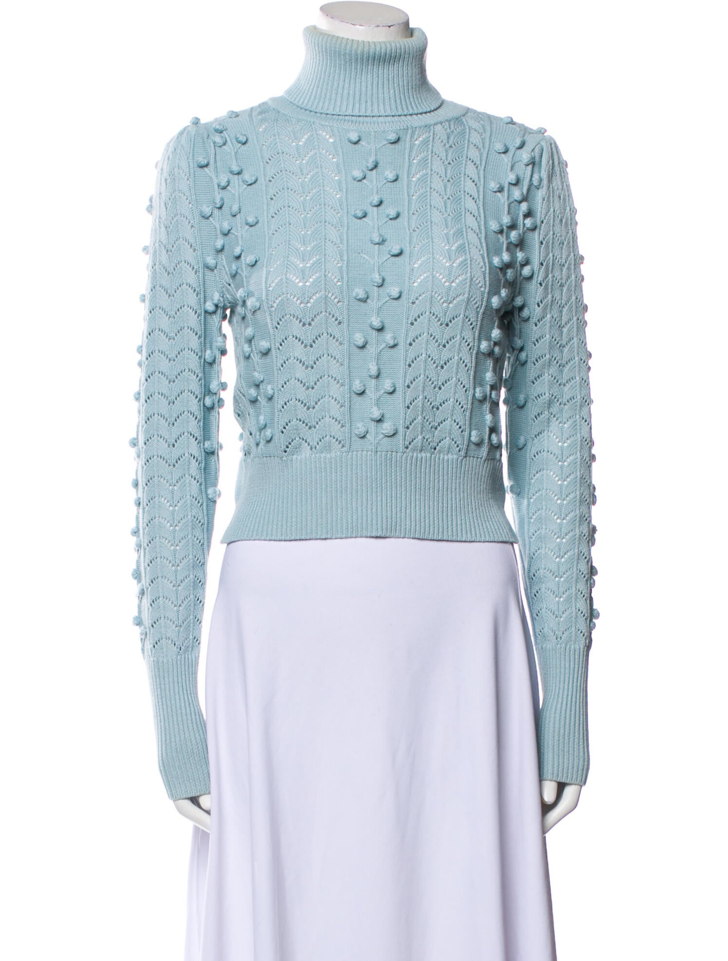 Tularosa Patterned Turtleneck Sweater