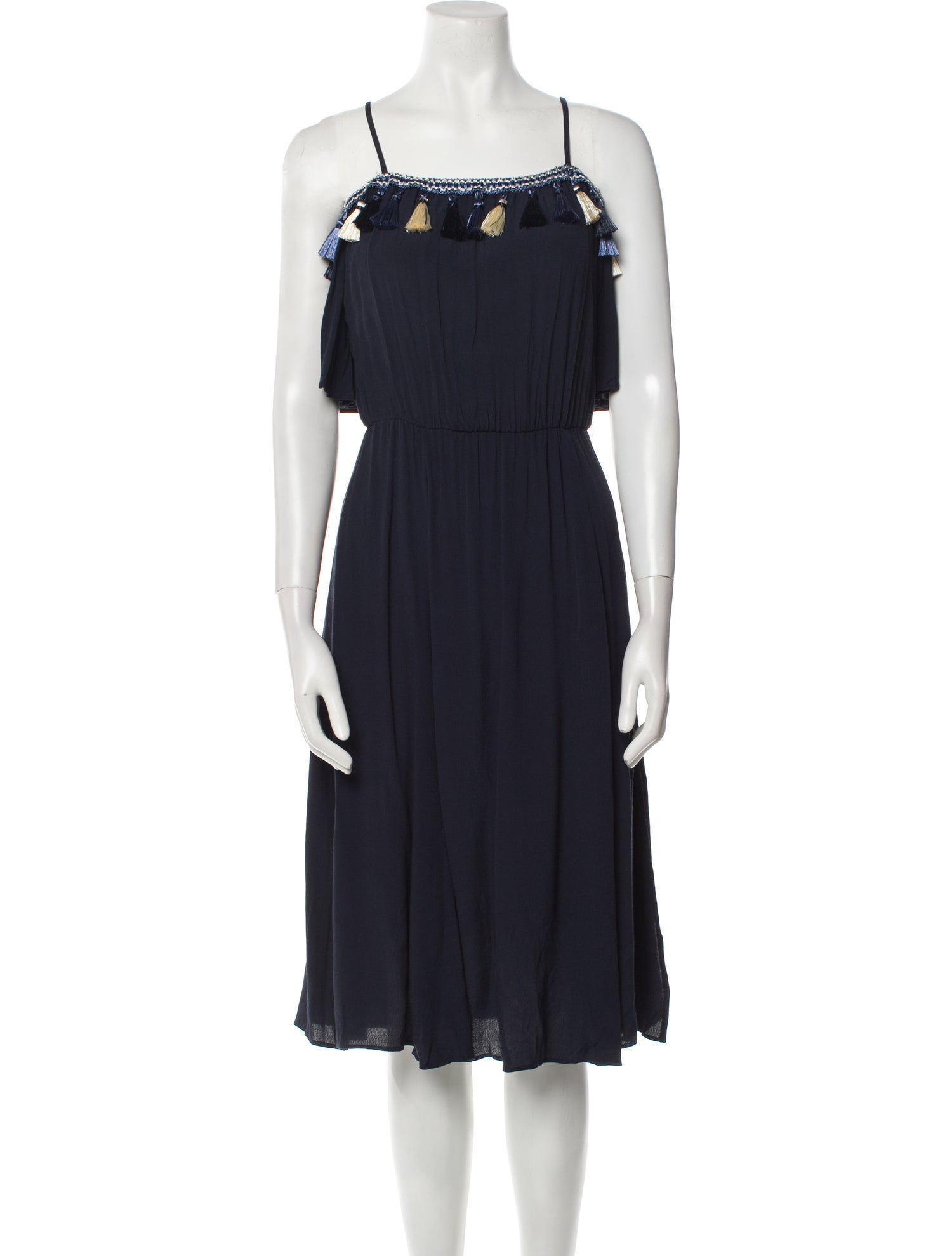 Tularosa Square Neckline Midi Length Dress