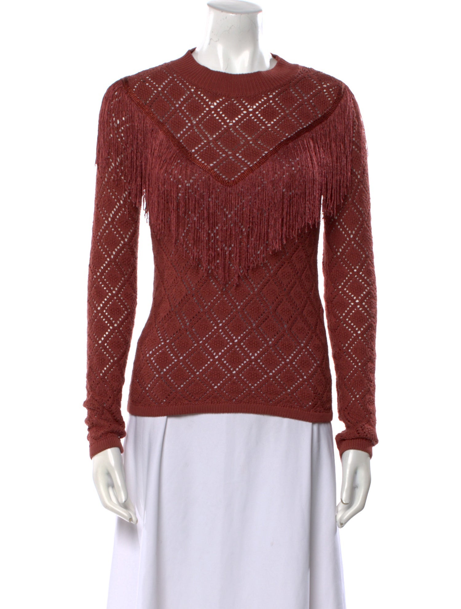 Tularosa Printed Crew Neck Sweater