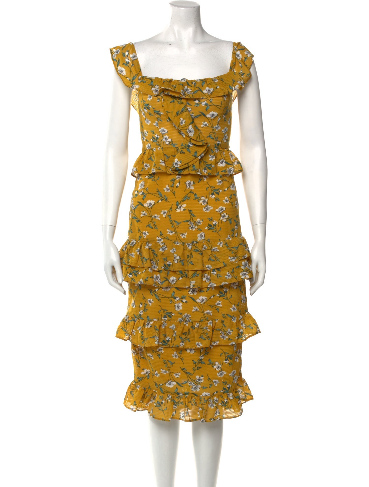 Tularosa Floral Print Knee-Length Dress