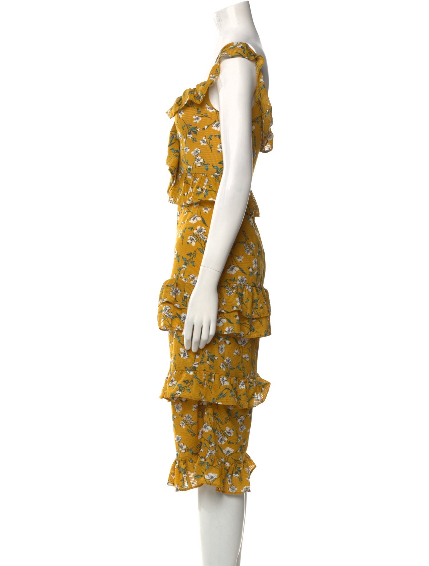 Tularosa Floral Print Knee-Length Dress