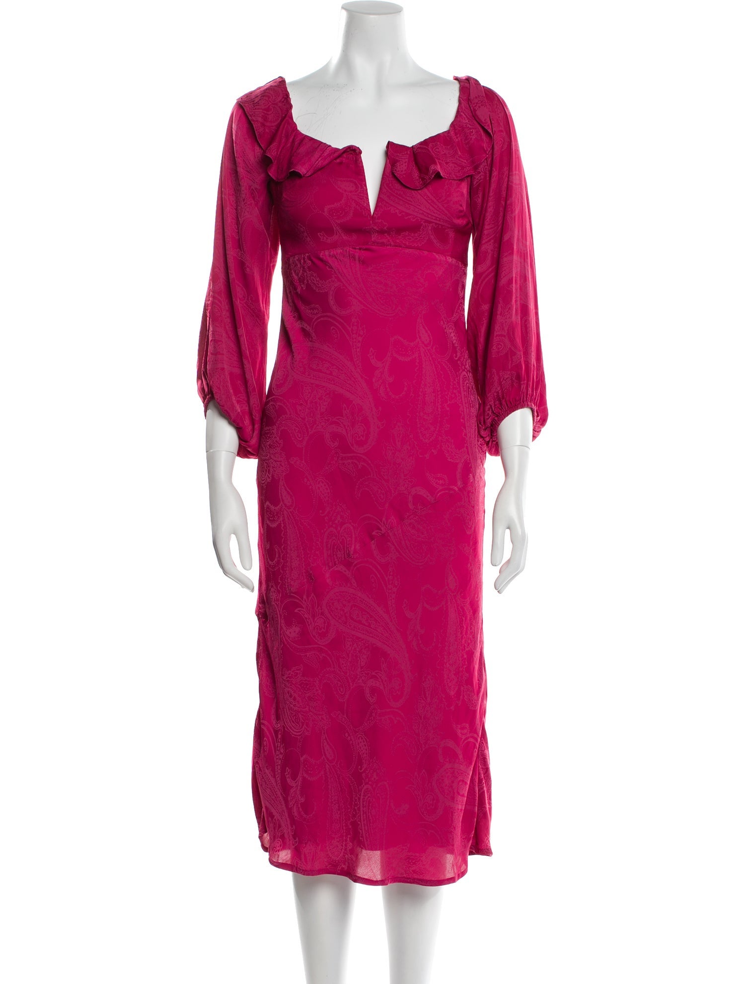 Tularosa V-Neck Midi Length Dress