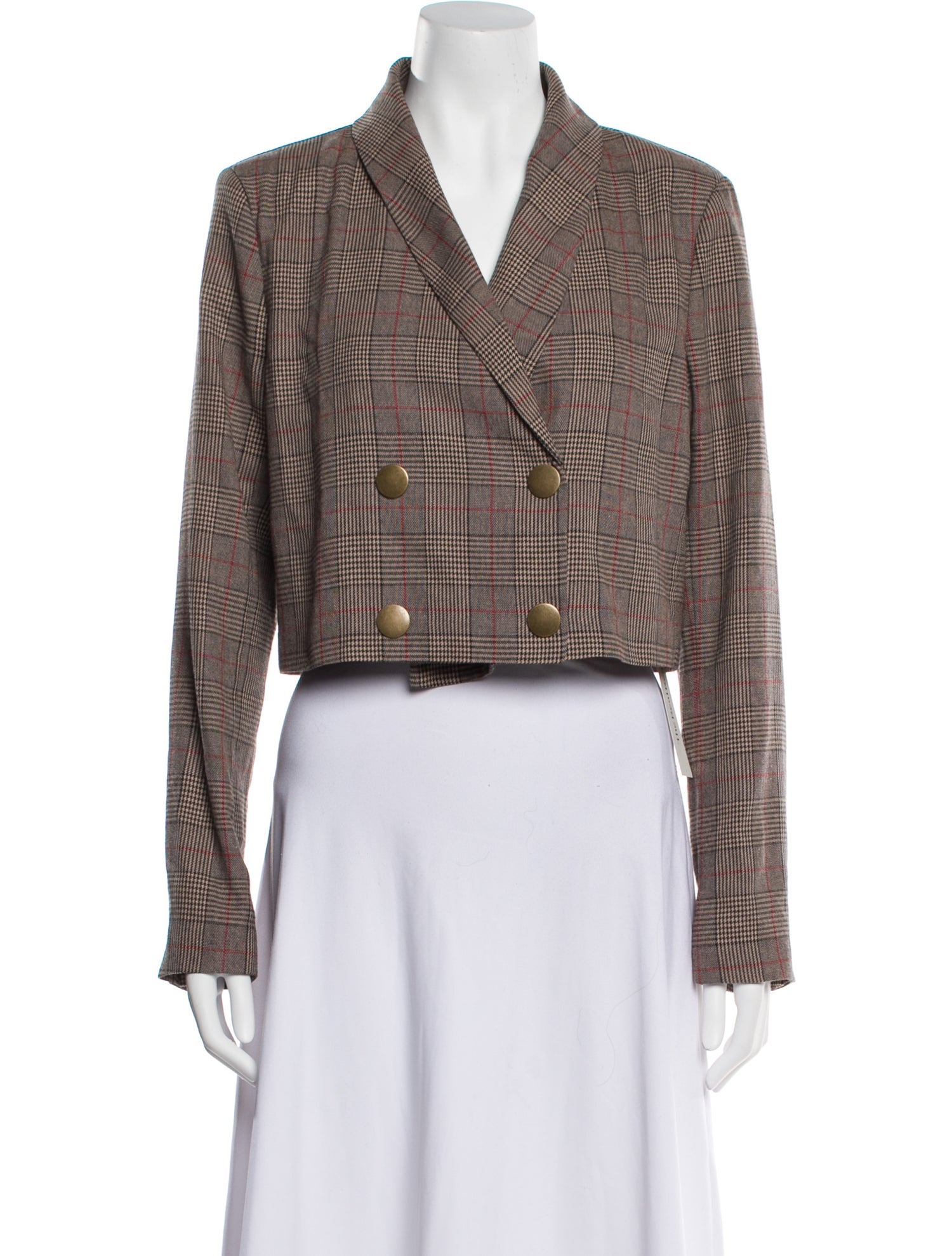 Tularosa Plaid Print Blazer