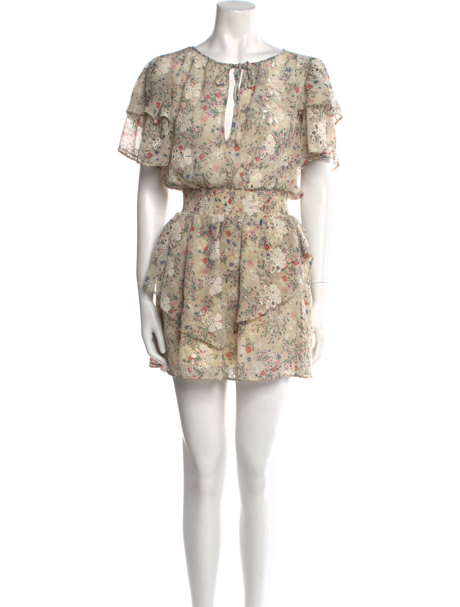 Tularosa Floral Print Mini Dress