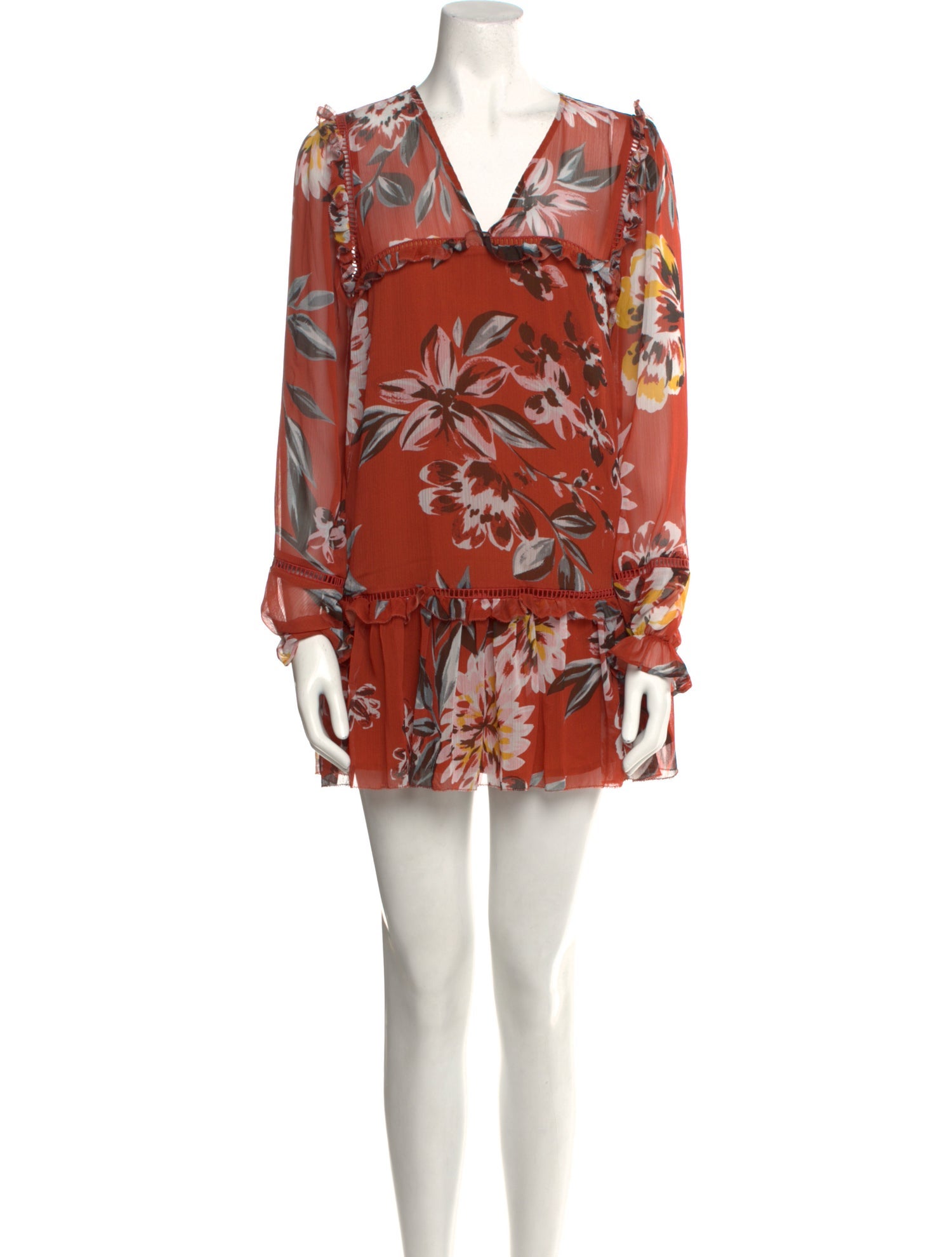 Tularosa Floral Print Mini Dress