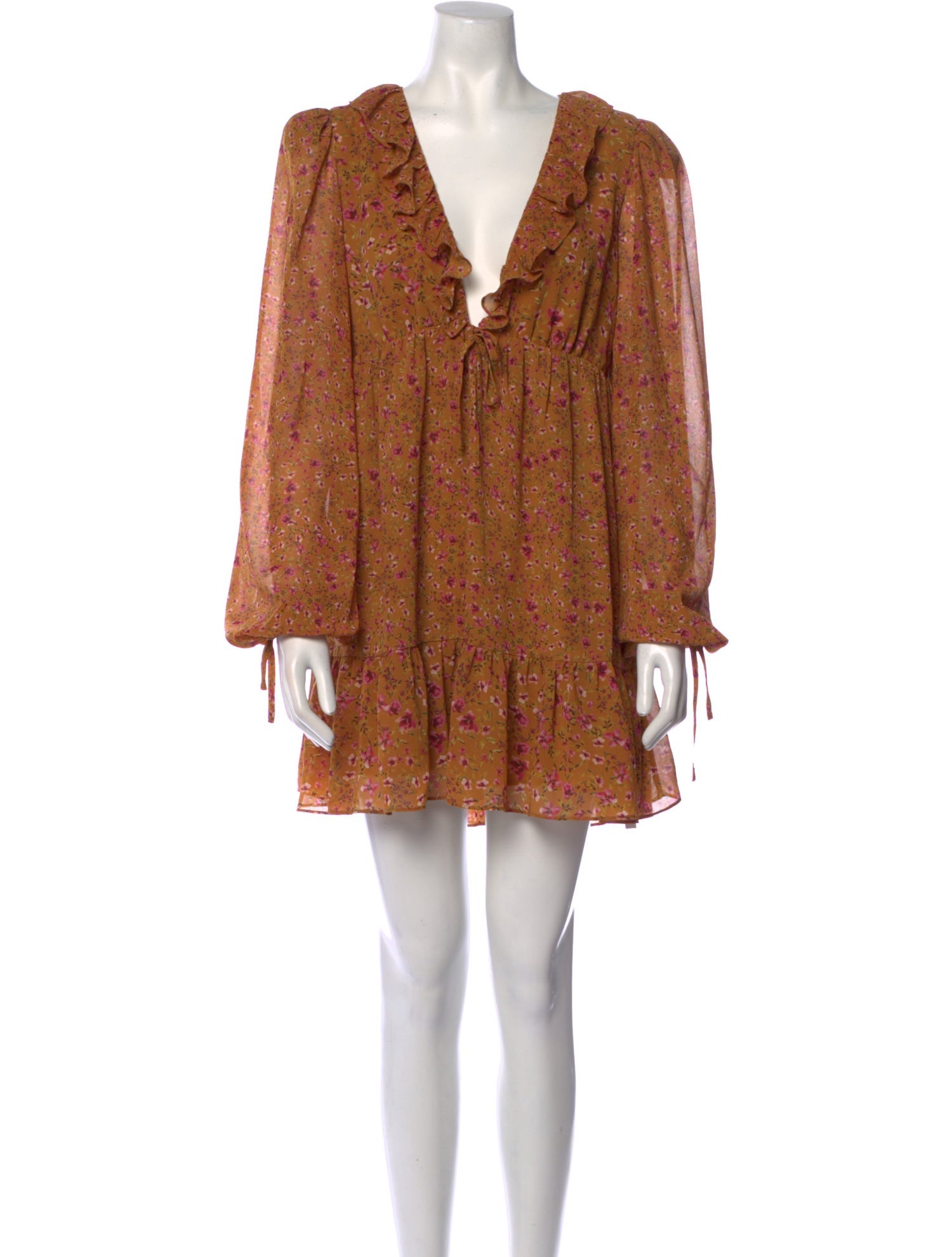 Tularosa Floral Print Mini Dress