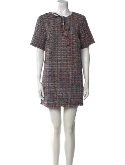 Tularosa Tweed Pattern Mini Dress
